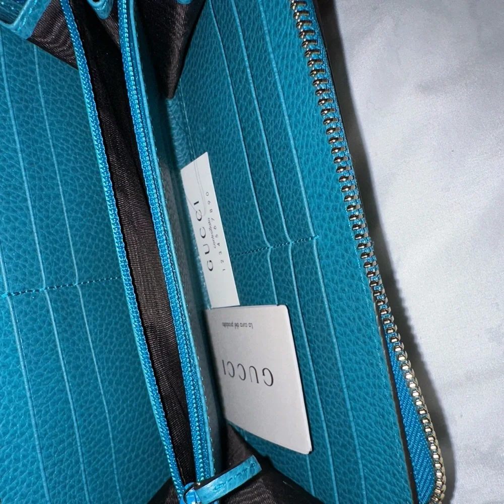 Gucci Zippy Leather wallet blue